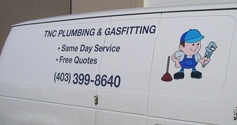 Calgary van decals